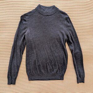 Reiss Blue Sweater with Shoulder Patches